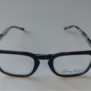 Sean John Black Marble Eyeglass Frames